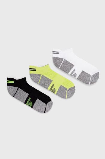 Ponožky Skechers (3-pack) pánské, zelená barva