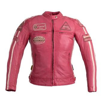 Dámská kožená moto bunda W-TEC Sheawen Lady Pink  růžová  L