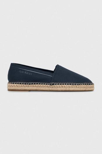 Espadrilky Calvin Klein ESPADRILLE CV tmavomodrá barva, HM0HM00539