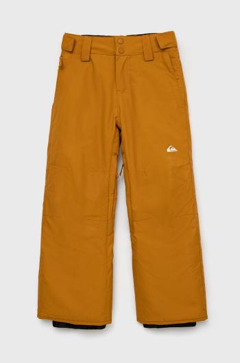Dětské kalhoty Quiksilver oranžová barva