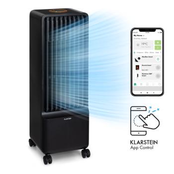 Klarstein Maxflow Smart, 3 v 1 ochlazovač vzduchu, ventilátor, zvlhčovač vzduchu, 5 l, Wi-Fi, dálkové ovládání, 2x chladicí souprava