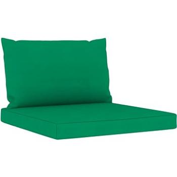 Podušky na pohovku z palet 2 ks zelené textil (315057)