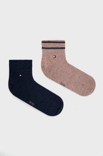 Ponožky Tommy Hilfiger pánské, hnědá barva