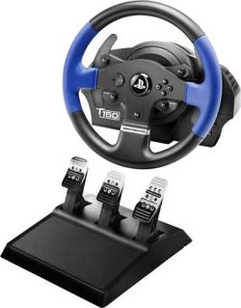 Volant Thrustmaster T150 Pro Force Feedback + T3PA USB 2.0 PlayStation 3, PlayStation 4, PC černá, modrá vč. pedálů