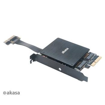 AKASA Dual M.2 PCIe SSD adapter (AK-PCCM2P-04)