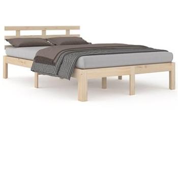 Rám postele masivní dřevo 135 × 190 cm Double, 814729 (814729)