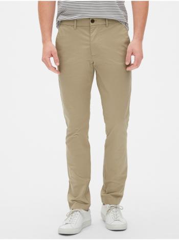 Béžové pánské kalhoty modern khakis in skinny fit with GapFlex