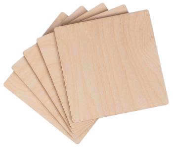 Dřevěné destičky CREATIVE WOOD SET 5, 10 x 10 cm SIXTOL