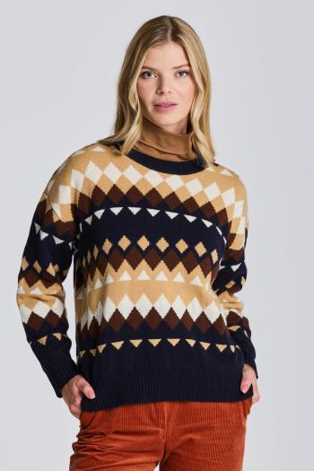 SVETR GANT D2. FAIRISLE C-NECK modrá S