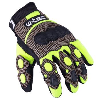 Motokrosové rukavice W-TEC Derex Barva černo-žlutá, Velikost 3XL