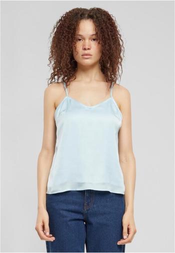 Urban Classics Ladies Viscose Satin Slip Top oceanblue - XL