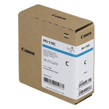 CANON PFI-110 C - originální cartridge, azurová, 160ml