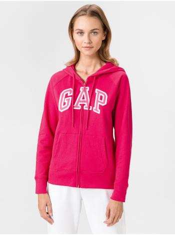 Růžová dámská mikina GAP Zip Logo