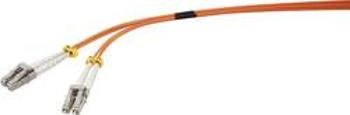 Připojovací optický kabel Renkforce RF-3301834 [1x zástrčka LC - 1x zástrčka LC], 1.00 m, oranžová