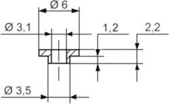 Izolační průchodka KSS V5359, 6/3,1 mm