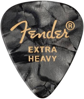 Fender 351 Shape Picks, Extra Heavy, Black Moto