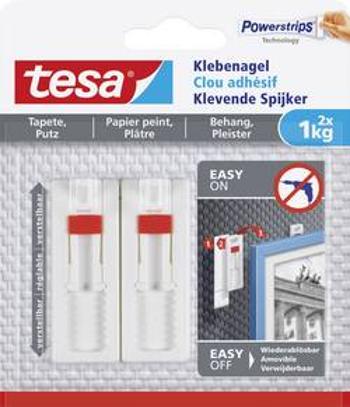 Tesa® lepicí hřebíky nastavitelný bílá 77774-00000-00 tesa Množství: 2 ks