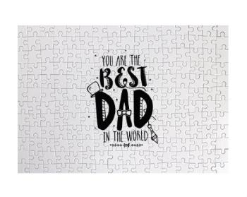 Puzzle A3 130 dílků The best dad in the world