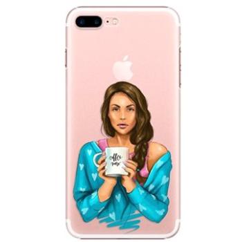 iSaprio Coffe Now - Brunette pro iPhone 7 Plus / 8 Plus (cofnobru-TPU2-i7p)