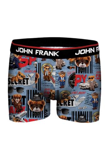 Pánské boxerky John Frank JFBD355 XL Modrá