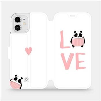 Flipové pouzdro na mobil Apple iPhone 12 - MH09S Panda LOVE (5903516374953)