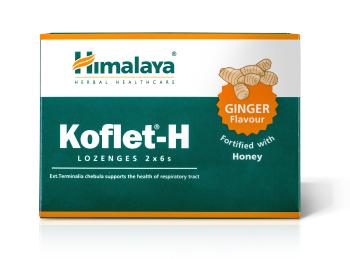 Himalaya Herbals Koflet-H Ginger pastilky s medem 12 ks