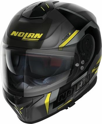 Nolan N80-8 Wanted N-Com Flat Lava Grey Black/Yellow M Přilba