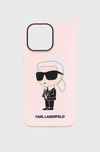 Obal na telefon Karl Lagerfeld iPhone 14 Pro Max 6,7" růžová barva