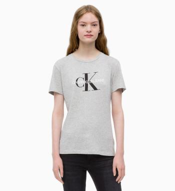 Calvin Klein dámské šedé tričko Core - M (038)