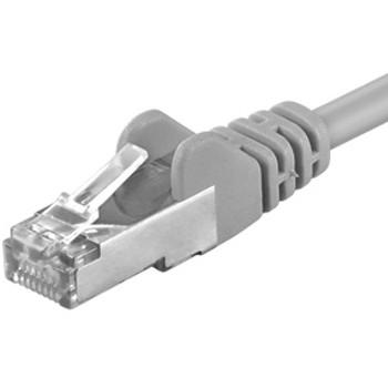 Premiumcord Patch kabel CAT 6a S-FTP,RJ45-RJ45,LSOH, AWG 26/7 2m šedá