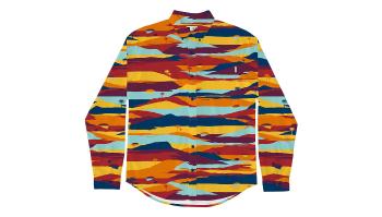 Dedicated Shirt Varberg Sunset Orange Multicolor 16787