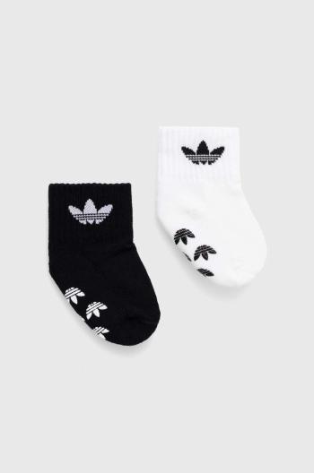 Dětské ponožky adidas Originals 2-pack černá barva