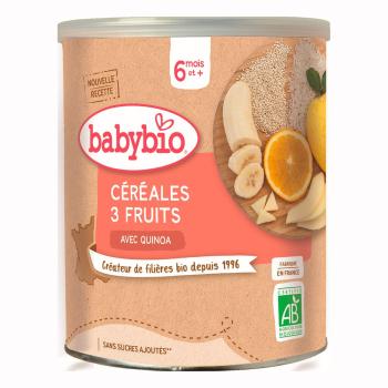 Babybio Nemléčná kaše 3 druhy ovoce 220 g