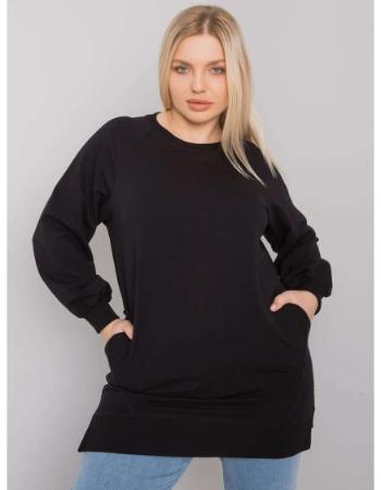 Dámská halenka  hladká plus size TOLEDO černá