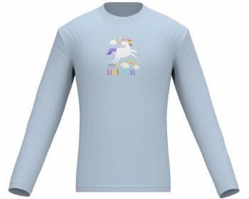 Pánské tričko dlouhý rukáv Flying unicorn