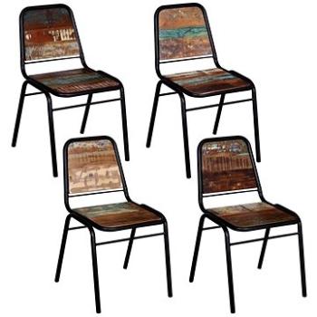 Jídelní židle 4 ks masivní recyklované dřevo (274706)
