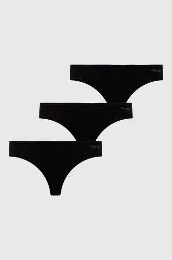 Kalhotky Calvin Klein Underwear 3-pack černá barva, 000QD5218E