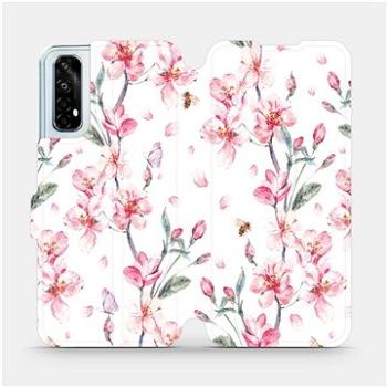 Flipové pouzdro na mobil Realme 7 - M124S Růžové květy (5903516409297)