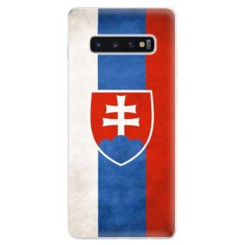 Odolné silikonové pouzdro iSaprio - Slovakia Flag - Samsung Galaxy S10+