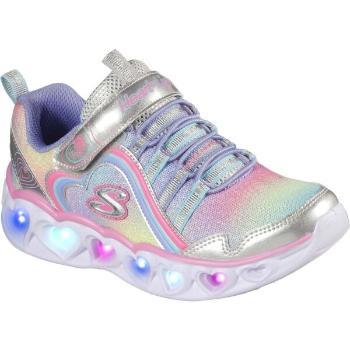 Skechers HEART LIGHTS Dětská vycházková obuv, růžová, velikost