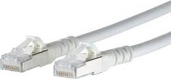 Síťový kabel RJ45 Metz Connect 1308451088-E, CAT 6A, S/FTP, 1.00 m, bílá