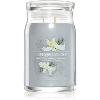 Yankee Candle Smoked Vanilla & Cashmere vonná svíčka Signature 567 g