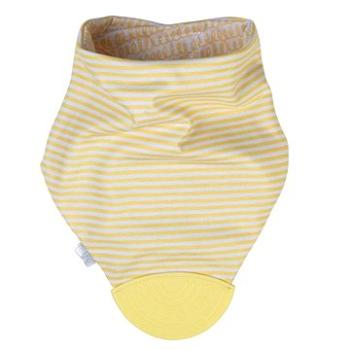 Saro Baby oboustranný slintáček s kousátkem Yellow (SB165452)