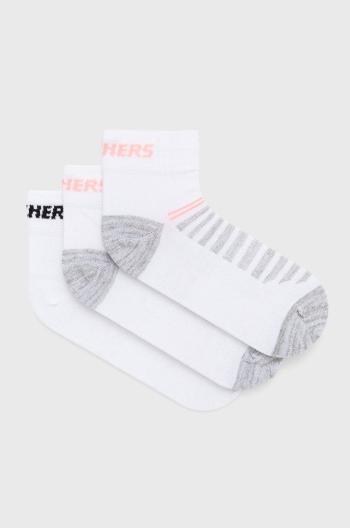 Ponožky Skechers (3-pak) bílá barva