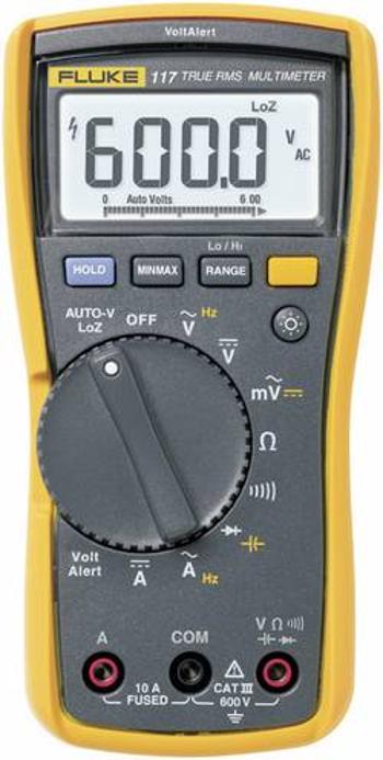 Digitální multimetr Fluke 117, 0,1 Ω - 50 MΩ, 0,01 Hz - 50 KHz, 1 nF - 10000 µF