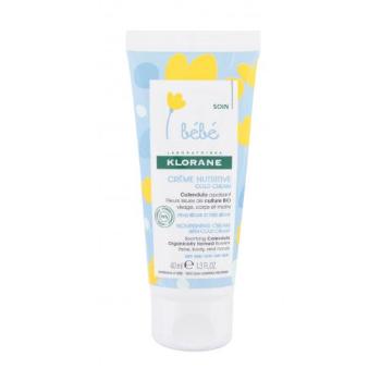 Klorane Baby Calendula With Cold Cream 40 ml tělový krém pro děti poškozená krabička