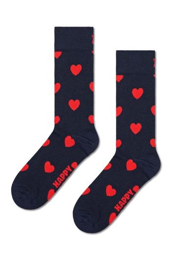 Ponožky Happy Socks Heart Sock tmavomodrá barva