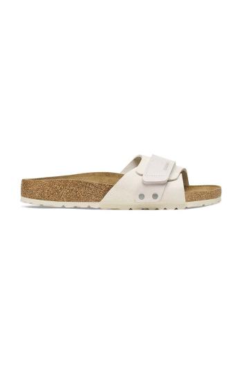 Semišové pantofle Birkenstock Oita dámské, šedá barva, 1024226