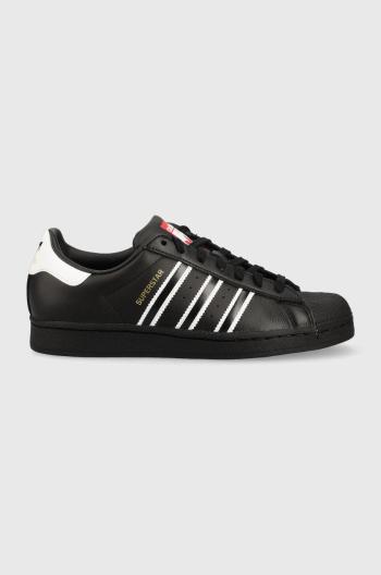 Sneakers boty adidas Originals Superstar černá barva