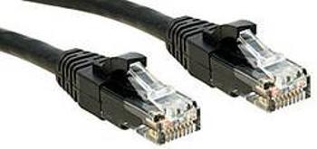 Síťový kabel RJ45 LINDY 45433, CAT 6, U/UTP, 2.00 m, černá